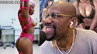 Tight Bald Pussy Baddie Gets Ass Fucked In Bondage