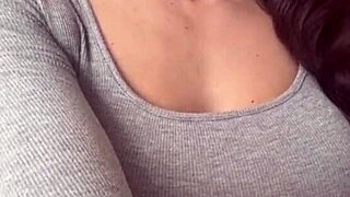 stepmom reveals big tits in homemade massage video