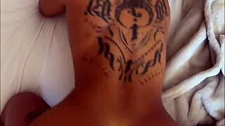 Pov tattooed latina gets backshots in mirror