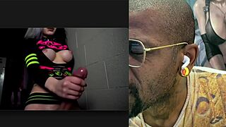 Trans Girl With Big Breasts Keeps Cumming Hard
