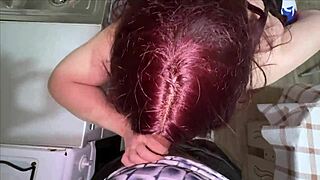 Kind stepmom shows tits before anal