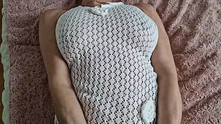 Stepmom Rides My Big Cock In Bed