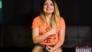 blonde curvy coed rachel hot rimjob swallow audition