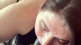 succulent samantha thick white snowbunny sucks black cock for cum