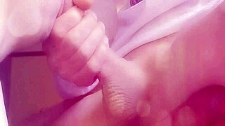 mature milf sucks her toyboy boyfriend and swallows his load