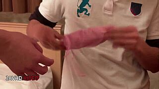mai ogino gives amateur blowjob that ends in hot creampie