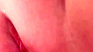 gentle fucking of a juicy wet pussy and creampie for her extreme close up