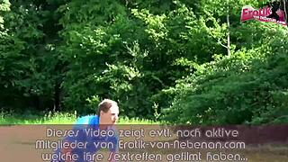 German Chubby Teen Picked Up For Outdoor Threesome
