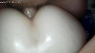 Amateur milf takes monster cock in anal group sex with cum on face