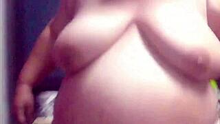 Fat Stepmom Milf With Huge Belly Sucks Before Bed