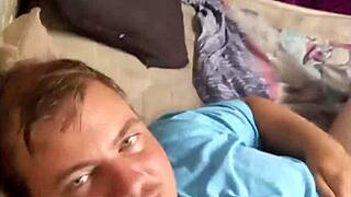 Fat Stepmom Milf With Huge Belly Sucks Before Bed