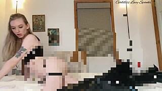 Censored boot bitch femdom pov