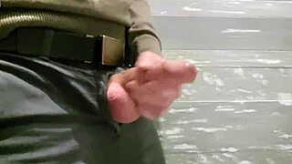 Cumming at the mall masturbating in a public restroom