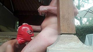 laura on heels sexy milf does blowjob deepthroat and cum swallow