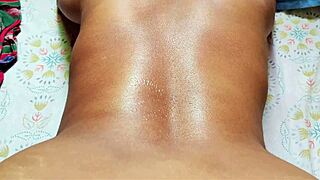 Shy indian step sister moans while getting licked in bed