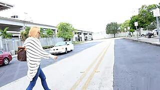 public reality porn cheating blonde soccer mom sucks black dick outside