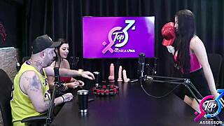 Jefao o pauzudo mais famoso do brasil fodeu a karen oliver e monica lima ao vivo durante o topcast