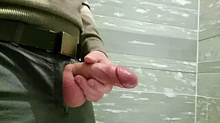 Cumming at the mall masturbating in a public restroom