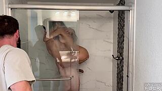latina gets pounded out by huge russian cock
