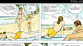 el click 1 comic book scene with erotic action