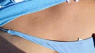 risky public beach sex almost caught