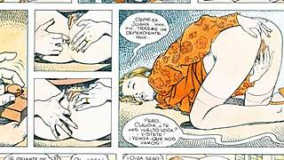 el click 1 comic book scene with erotic action
