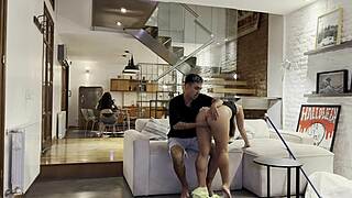 house cleaning turned into threesome