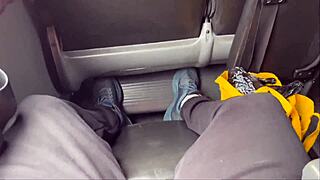 while on bus i ask stranger suck my cock