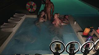 Group Hot Tub Sex With Deliah Grace Nikki Zee