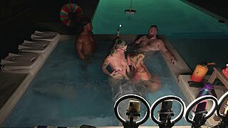 Group Hot Tub Sex With Deliah Grace Nikki Zee