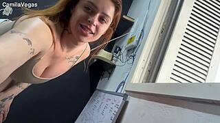 Anal creampie by window?