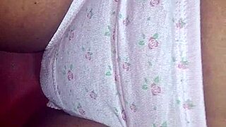 Busty asian woman relaxing at home with big tits