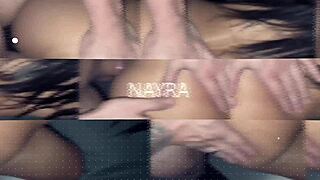 Skinny married prostitute shakes her ass while deepthroating and getting choked hard