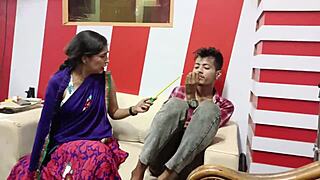Big boobs hot indian milf cooks with stepson