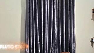 Naughty young 18+ couple had good sex after morning exercise at the hotel