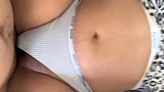 latina couple fucks on balcony while kids play