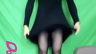 Dashanoihara looks cute in her long black dress