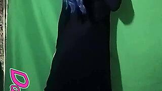 Dashanoihara looks cute in her long black dress