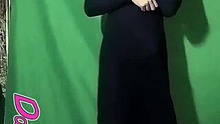 Dashanoihara looks cute in her long black dress