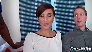 Hotwife Gabrielle Gucci craves BBC cum while cuck husband watches