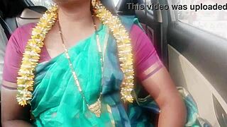 ओह माई! इंडियन हाउसवाइफ के हसबैंड के फादर से कार सेक्स डर्टी हो जाता है!