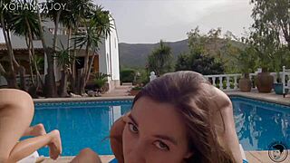 Žena dovela dva vruća para na orgiju u bazenu?