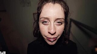 Next Door Girl Swallows Every Drop After Blowjob!