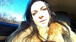 Cheating wife goes shopping with husband's friend and sucks his cock outdoors in this preview.