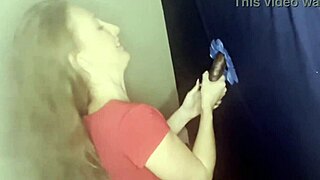 Brandi gets impregnated by bbc stranger at her first glory hole