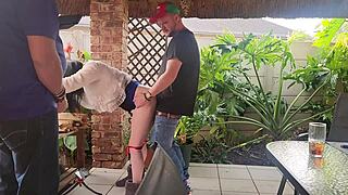 My Neighbour Likes To Share His Wife On Weekends With Creampie And Cumshot In Group Fuck