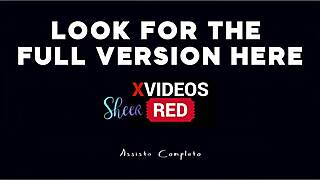 boyfriend questions everything but ends up watching ruiva get swung in sheer red puteiro style casa de swing