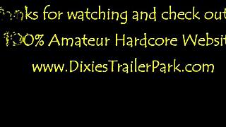 Dixies trailer park swingers tease with pierced nipples orgy