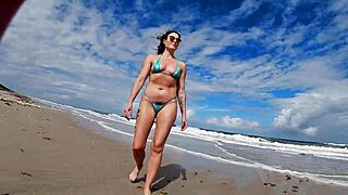 Helena Price Teases Voyeurs Caribbean Nude Beach Day Two