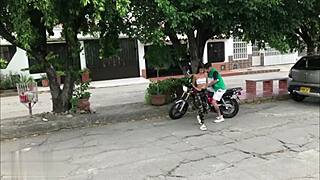 college colombian goddess catches neighbor stealing phone ends up taking his huge cock deep in wild revenge fuck full story